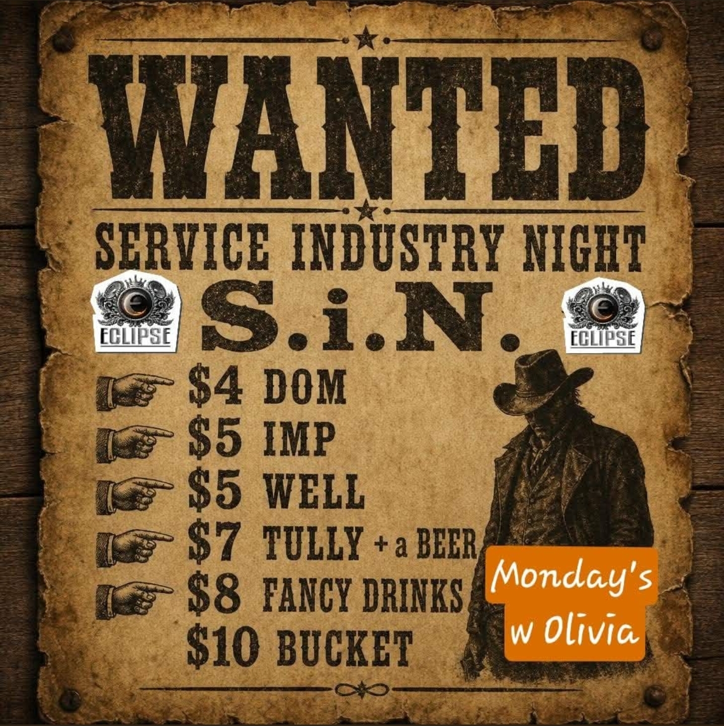 Olivia's SiN Night